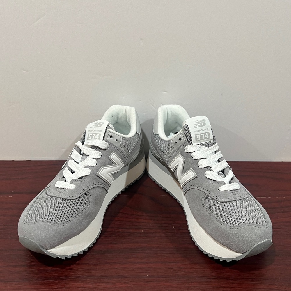 New Balance, 574+, WL574ZSD, Grey & White - Picture 9 of 14